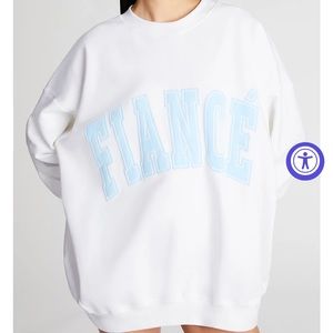 THE BAR FIANCÉ SWEATSHIRT SIZE M